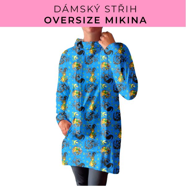 DÁMSKÝ střih - Oversize mikina