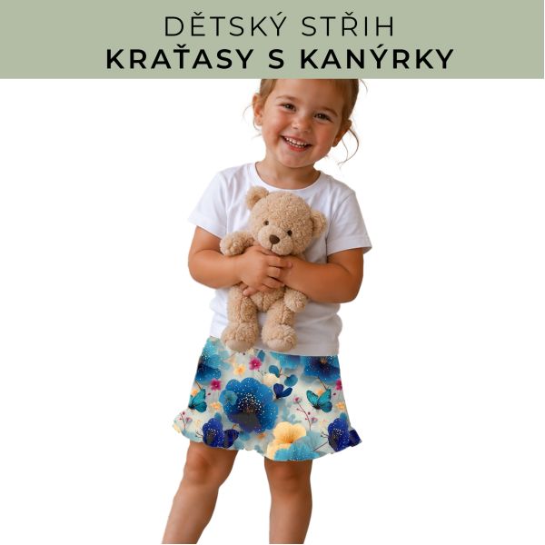 Dětský střih - Kraťásky s kanýrkem