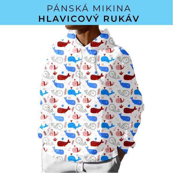 PÁNSKÝ střih - mikina s kapucí