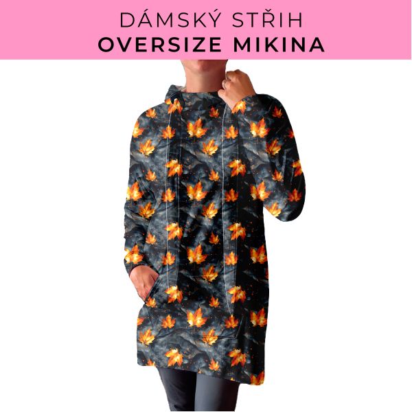 DÁMSKÝ střih - Oversize mikina