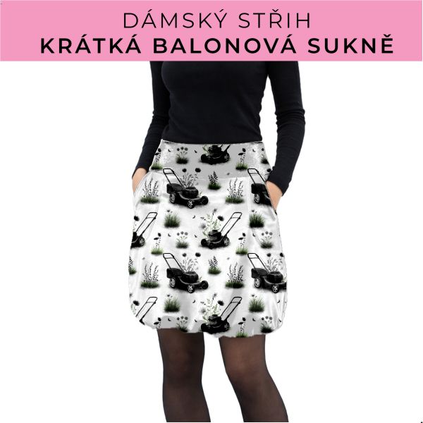 Dámský střih - balonová krátká sukně