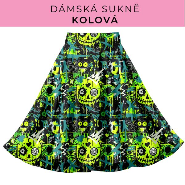 DÁMSKÝ střih - Kolová sukně