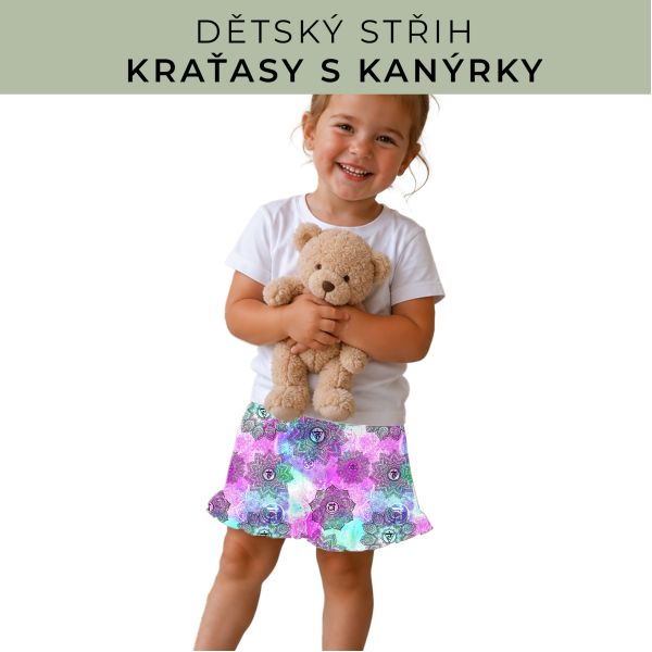 Dětský střih - Kraťásky s kanýrkem