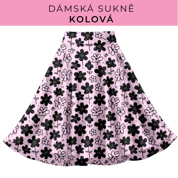 DÁMSKÝ střih - Kolová sukně