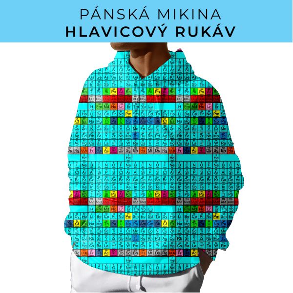 PÁNSKÝ střih - mikina s kapucí