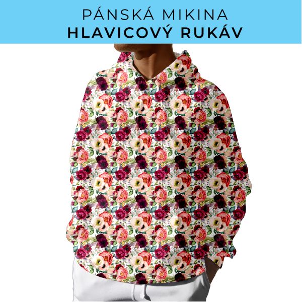 PÁNSKÝ střih - mikina s kapucí