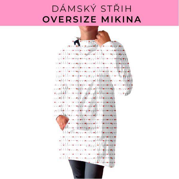 DÁMSKÝ střih - Oversize mikina