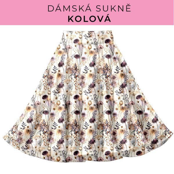 DÁMSKÝ střih - Kolová sukně