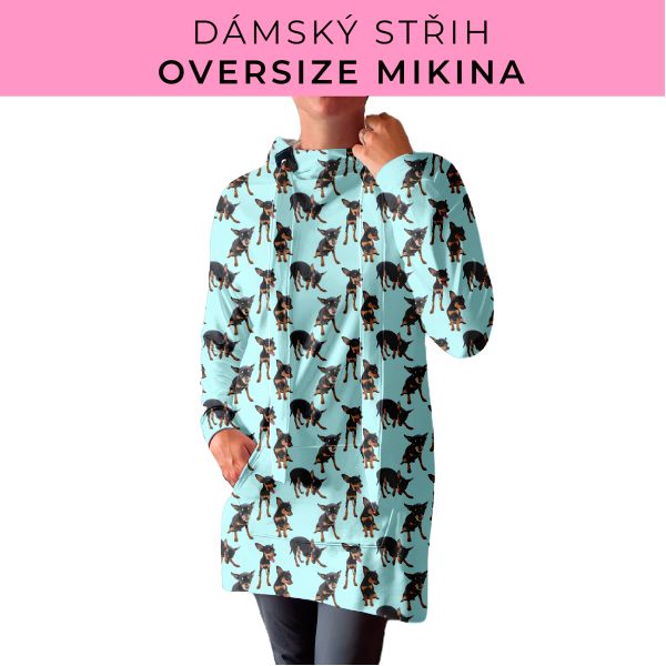 DÁMSKÝ střih - Oversize mikina