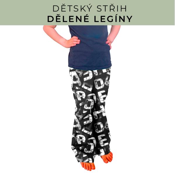 Dětský střih - Dělené legíny