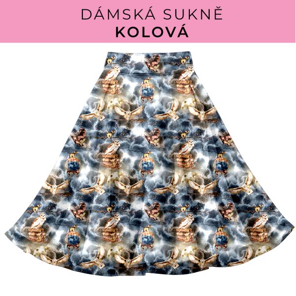 DÁMSKÝ střih - Kolová sukně