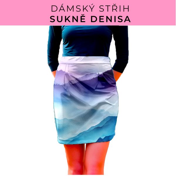 Dámský střih - Dámská sukně Denisa