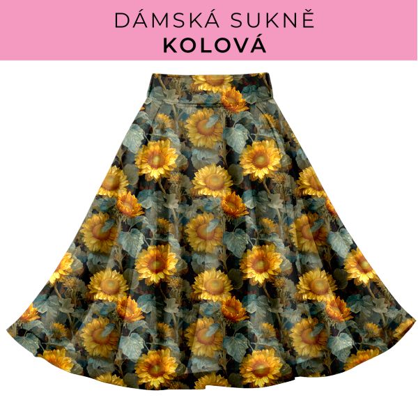 DÁMSKÝ střih - Kolová sukně