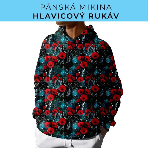 PÁNSKÝ střih - mikina s kapucí