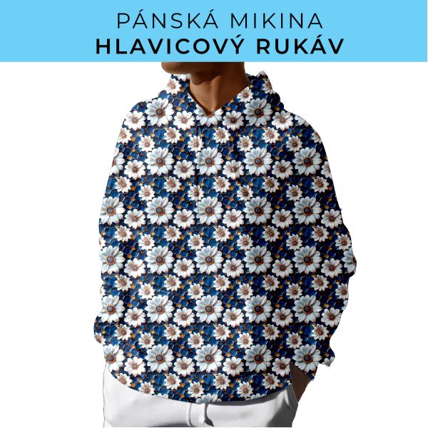 PÁNSKÝ střih - mikina s kapucí