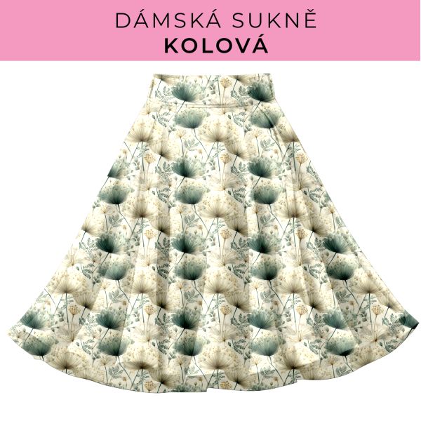 DÁMSKÝ střih - Kolová sukně