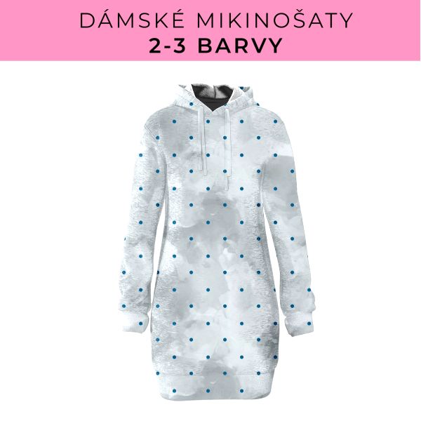 DÁMSKÝ střih - Mikinošaty 2-3 barvy