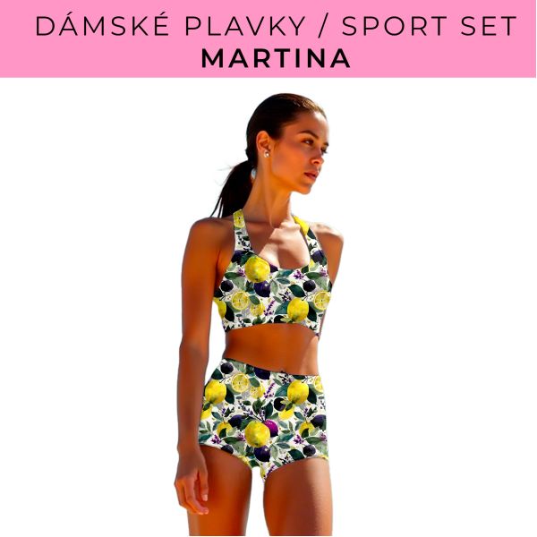 Dámský střih - plavky / sportovní set Martina