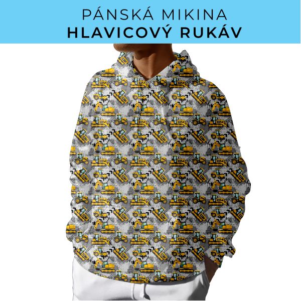 PÁNSKÝ střih - mikina s kapucí