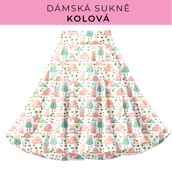 DÁMSKÝ střih - Kolová sukně