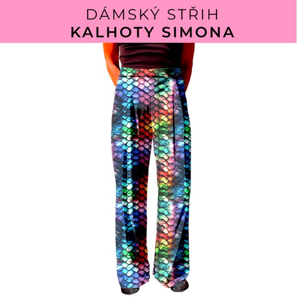 Dámský střih - kalhoty Simona
