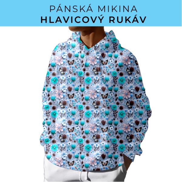 PÁNSKÝ střih - mikina s kapucí