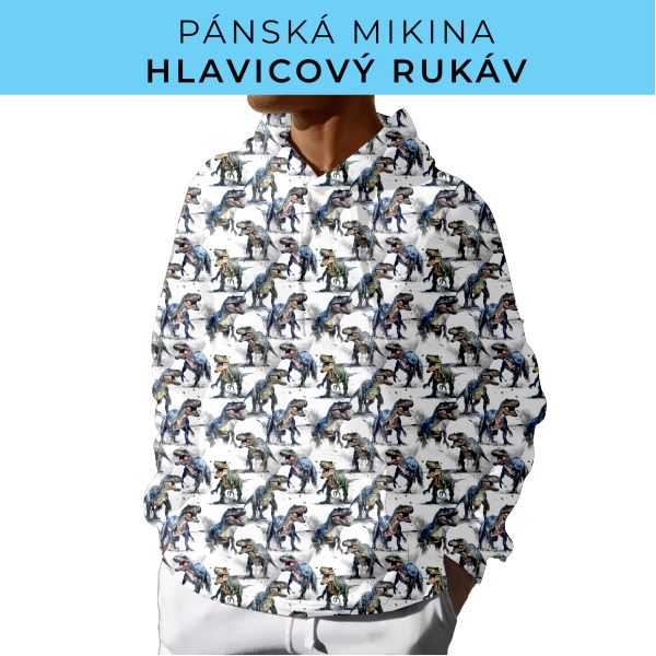 PÁNSKÝ střih - mikina s kapucí