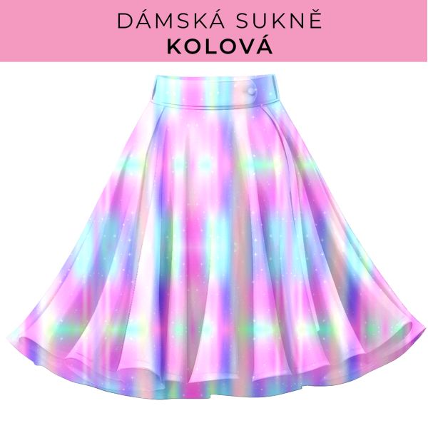 DÁMSKÝ střih - Kolová sukně