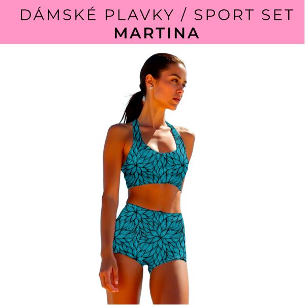 Dámský střih - plavky / sportovní set Martina