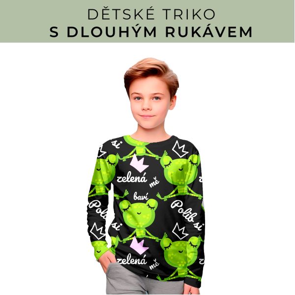 DĚTSKÝ střih - triko dlouhý rukáv