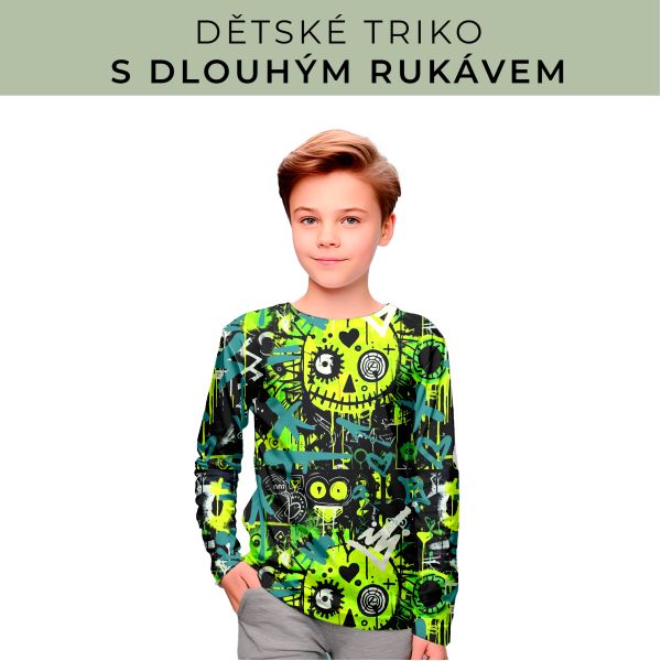 DĚTSKÝ střih - triko dlouhý rukáv