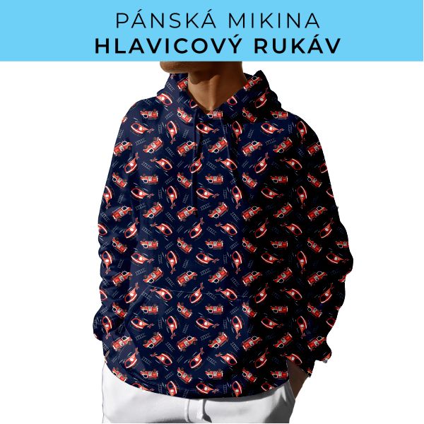 PÁNSKÝ střih - mikina s kapucí