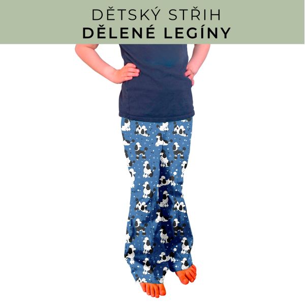 Dětský střih - Dělené legíny