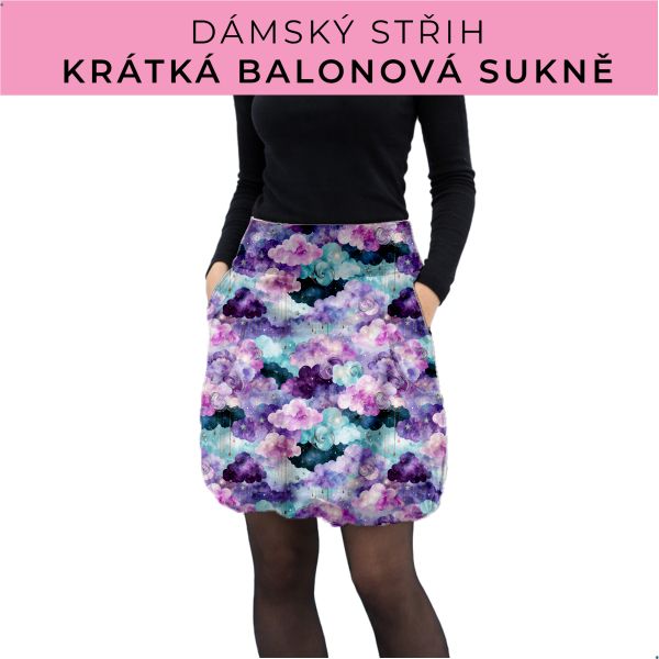 Dámský střih - balonová krátká sukně