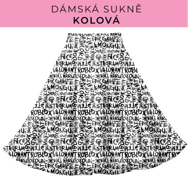 DÁMSKÝ střih - Kolová sukně