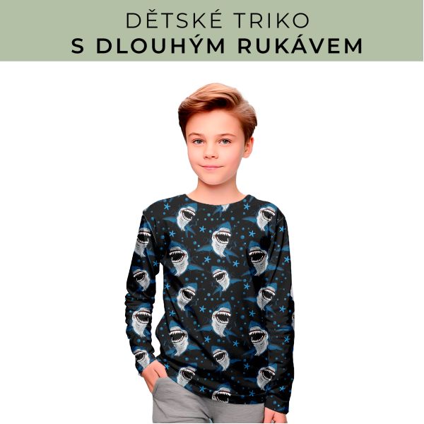 DĚTSKÝ střih - triko dlouhý rukáv
