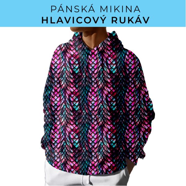 PÁNSKÝ střih - mikina s kapucí