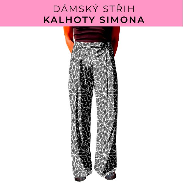 Dámský střih - kalhoty Simona