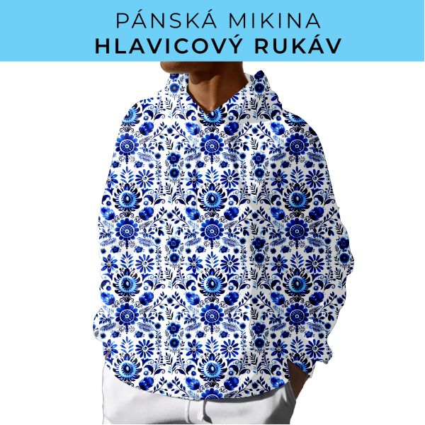 PÁNSKÝ střih - mikina s kapucí