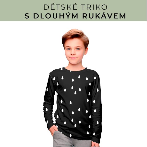 DĚTSKÝ střih - triko dlouhý rukáv