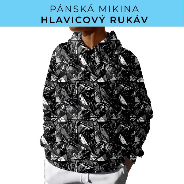 PÁNSKÝ střih - mikina s kapucí