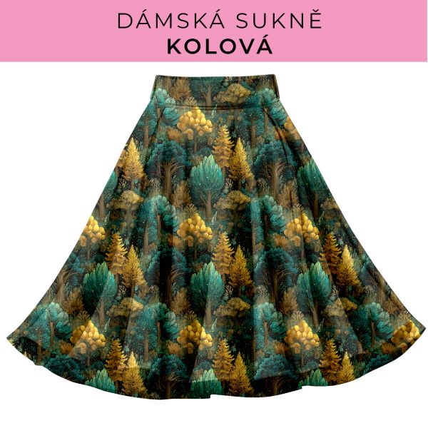 DÁMSKÝ střih - Kolová sukně