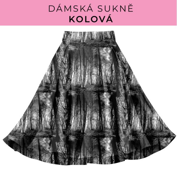 DÁMSKÝ střih - Kolová sukně