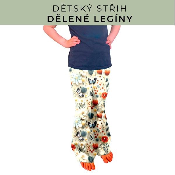 Dětský střih - Dělené legíny
