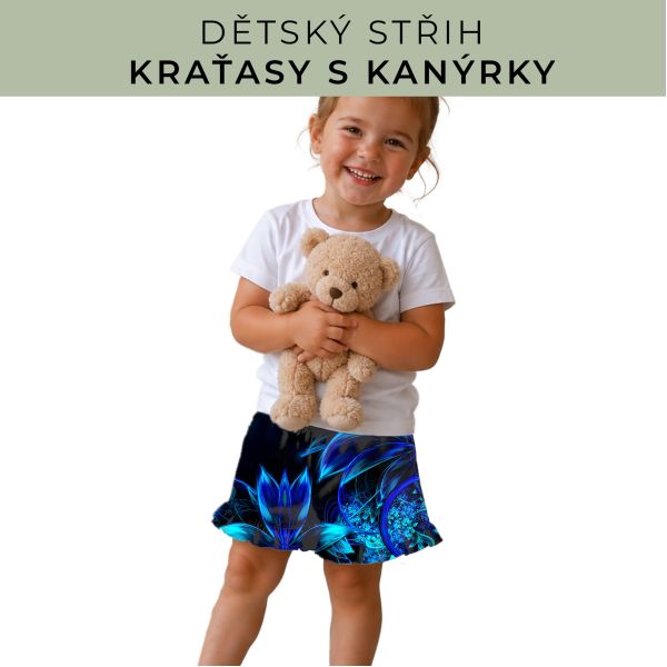 Dětský střih - Kraťásky s kanýrkem