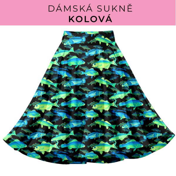 DÁMSKÝ střih - Kolová sukně
