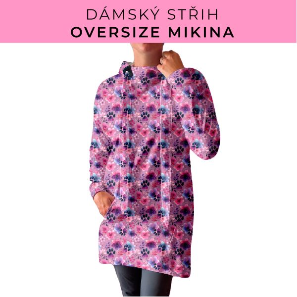 DÁMSKÝ střih - Oversize mikina