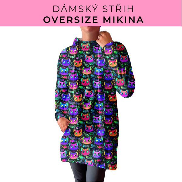 DÁMSKÝ střih - Oversize mikina