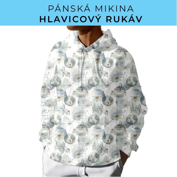PÁNSKÝ střih - mikina s kapucí