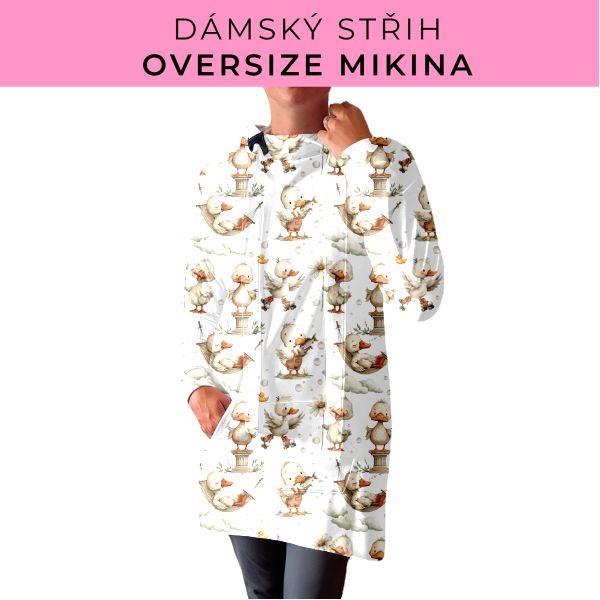 DÁMSKÝ střih - Oversize mikina